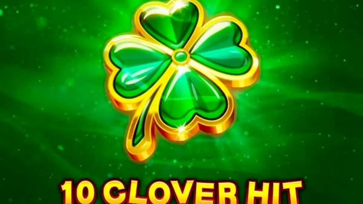 Interface clássica do jogo de slot 10 Clover Hit com símbolos de frutas e trevos